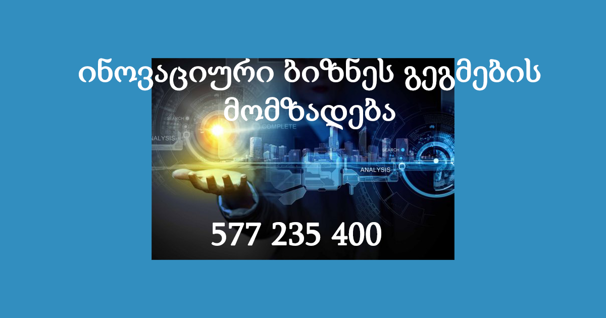 ინოვაციური ბიზნეს გეგმების მომზადება