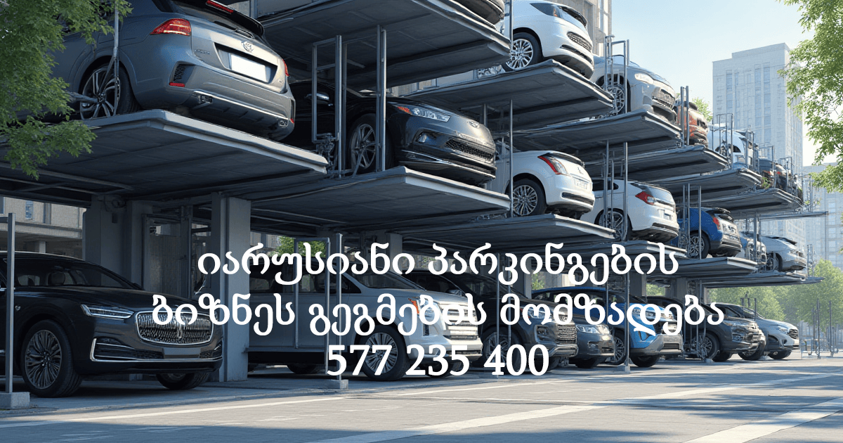 იარუსიანი პარკინგების ბიზნეს გეგმების მომზადება 577 235 400