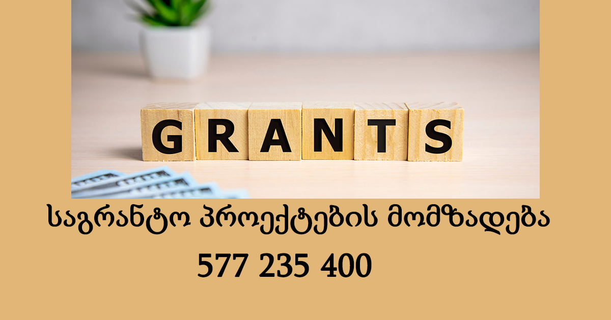 საგრანტო პროექტების მომზადება | საგრანტო აპლიკაციები
