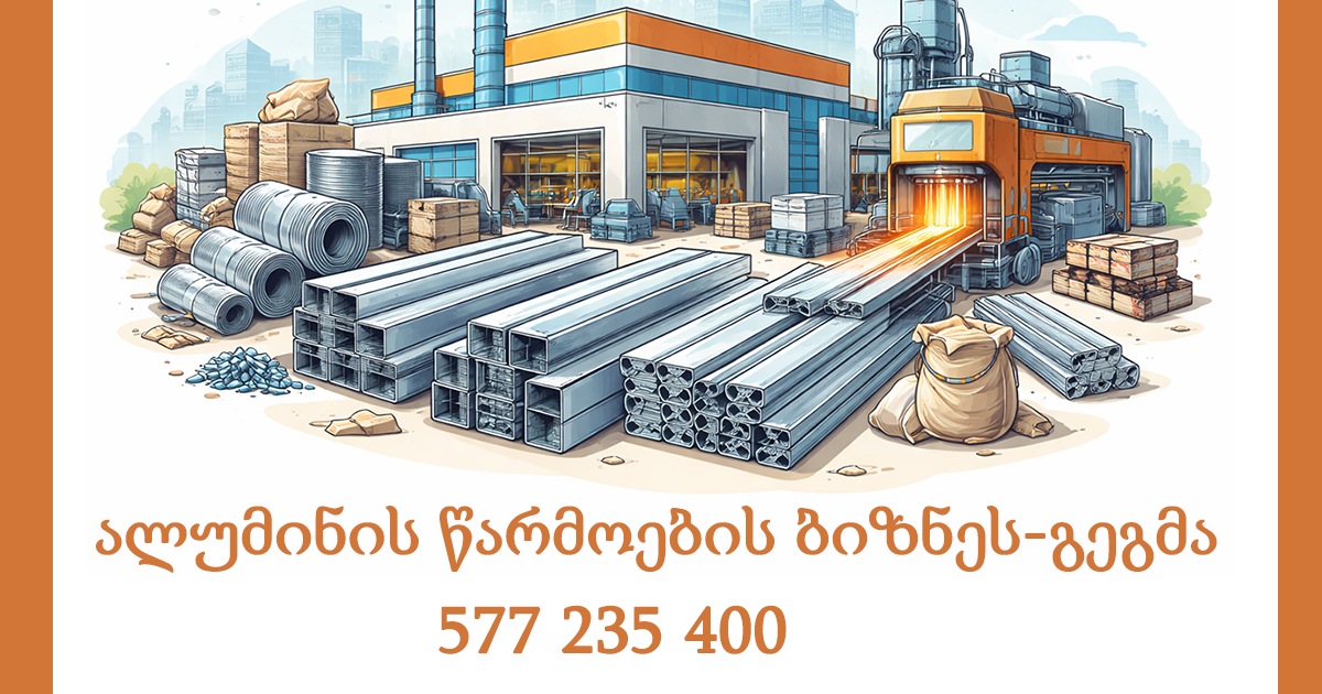 ალუმინის წარმოების ბიზნეს-გეგმა ალუმინის წარმოების ბიზნეს-გეგმა